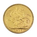 1907 gold full sovereign