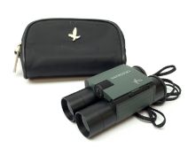 A pair of Swarovski Habicht 10 x 25B pocket binoculars, with maker's case.