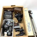 A selection of cameras and accessories, to include Kodak Retina, G B Bell & Howell 8mm, Kodak Instam