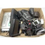 A group of assorted cameras, to include a Minolta SR-7, three Nikon Coolpix, Praktica Sport, etc, pl