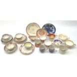 A collection of eighteenth century and later porcelain, to include a number of Newhall teabowls and