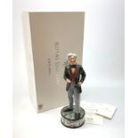 A limited edition Royal Doulton figurine, Michael Faraday HN5196, number 45/350, with box and certif
