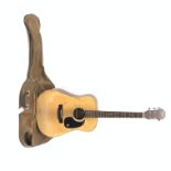 Epiphone Model FR100 acoustic guitar with mahogany back and ribs and spruce top, bears label, serial