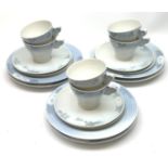 A Royal Copenhagen Midsummer Night's Dream teaset, comprising six cups, six saucers, and six plates,