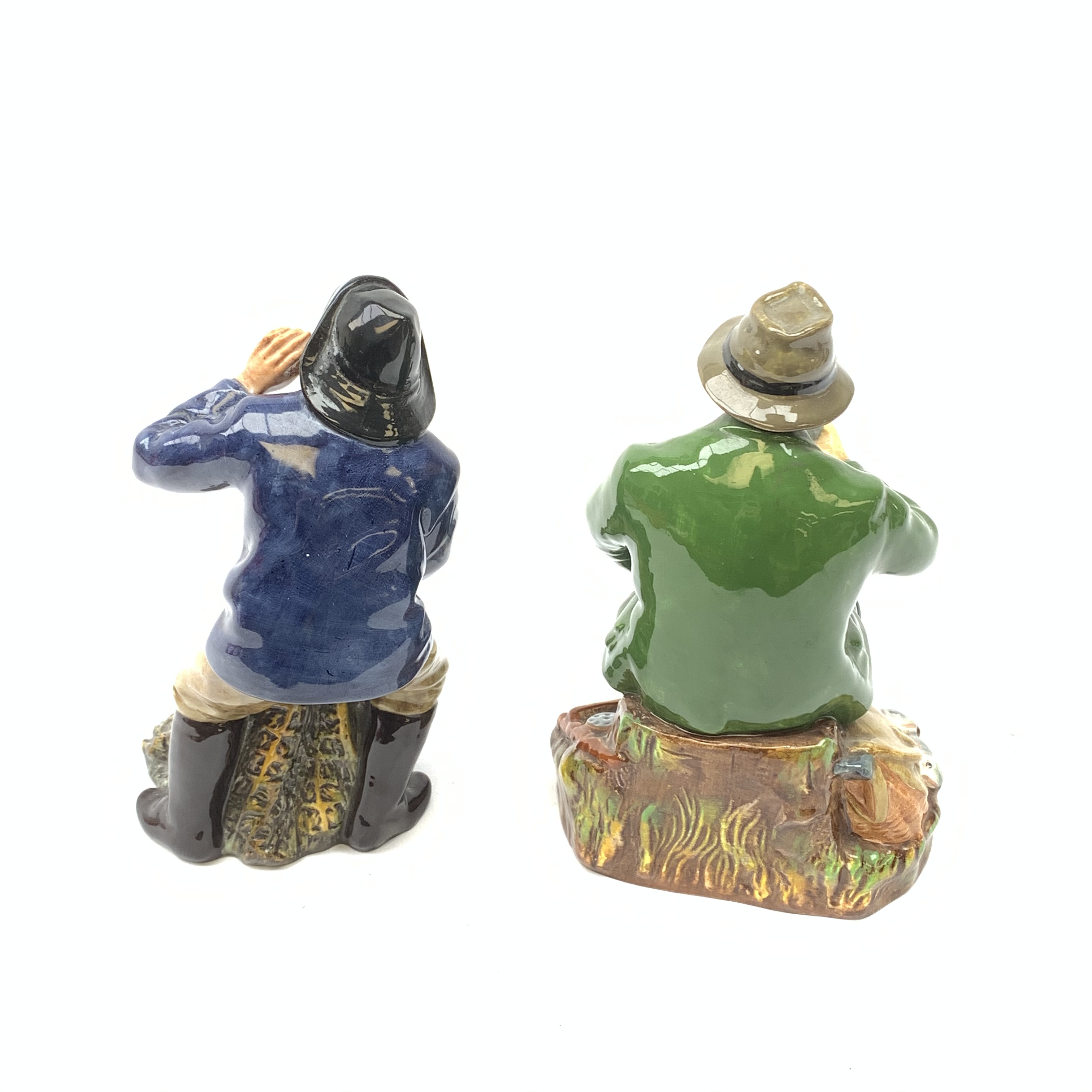 Two Royal Doulton figurines, A Good Catch HN1965, and Sea Harvest HN2357, each with green printed ma - Image 5 of 6