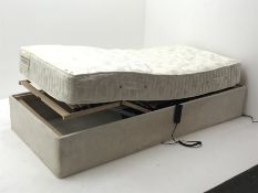 Single 3' electric adjustable bed with 'Edwardian Bedding' mattress