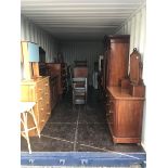 Container Auction. Entire container contents as per photographs, to include: Victorian wardrobe, Vic