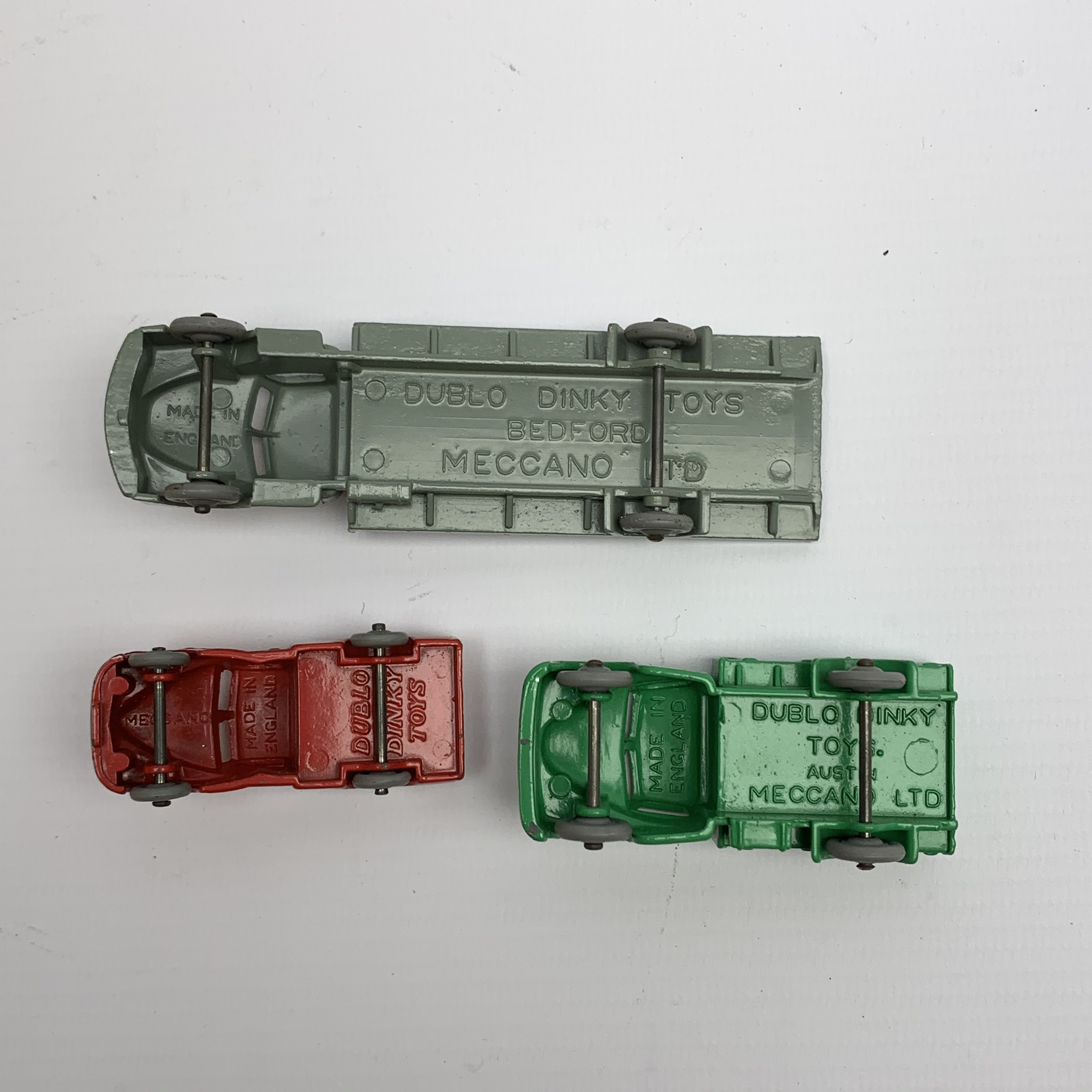 Dublo Dinky - Austin Lorry No.064, Morris Pick-Up No.065 and Bedford Flat Truck No.066, all boxed (3 - Image 7 of 8