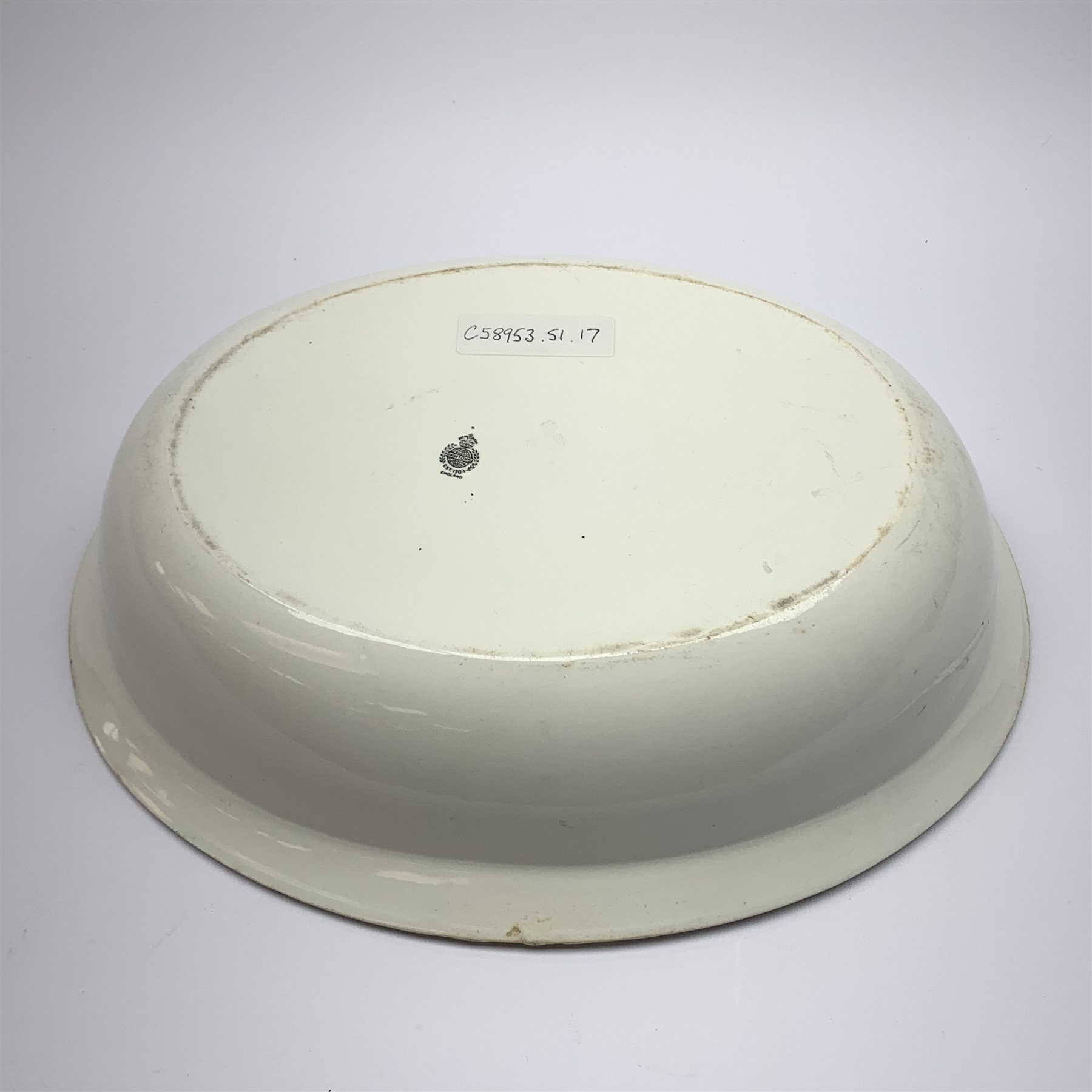 Early 20th century Mintons white glazed oval bowl bearing LNER monogram L35cm - Image 2 of 11