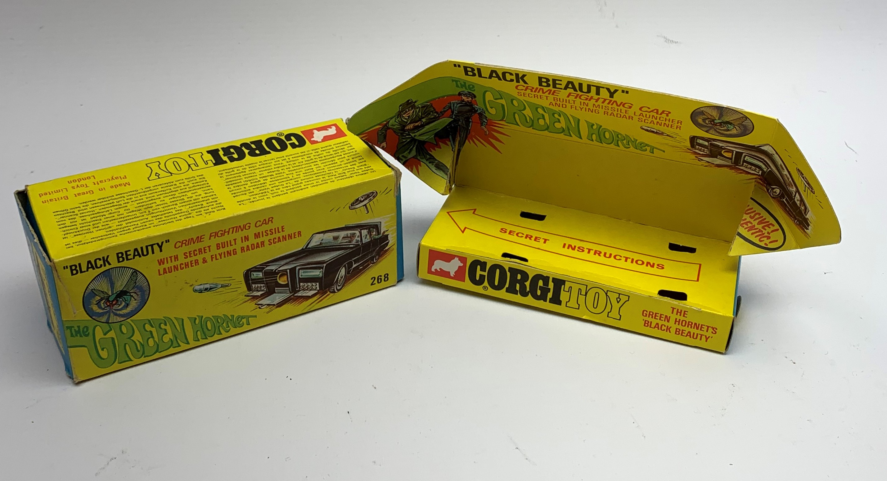Corgi - Green Hornet Black Beauty Crime Fighting Car No.268, boxed with inner pictorial stand, three - Image 9 of 10