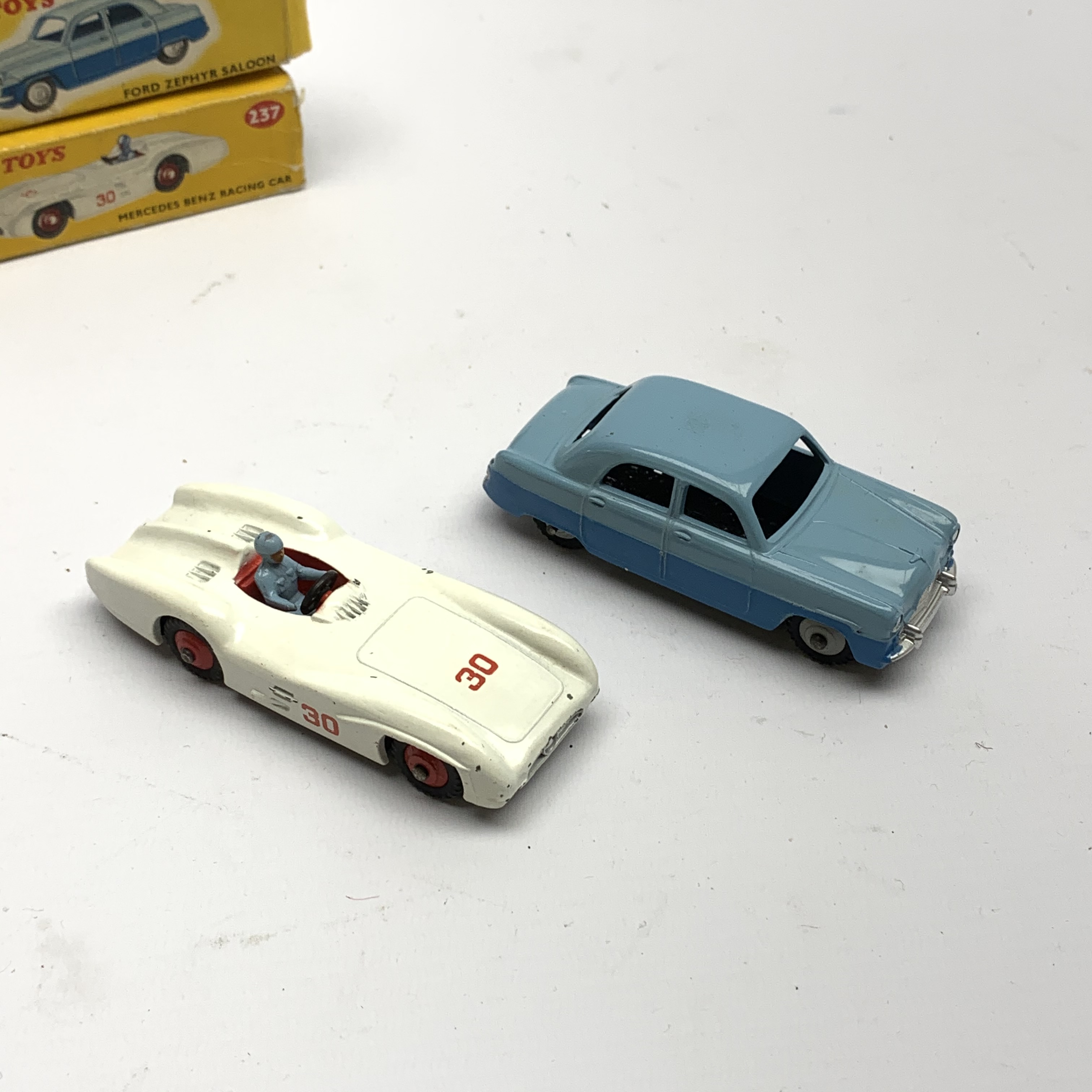 Dinky - Mercedes Benz Racing car No.237 and Ford Zephyr Saloon No.162, both boxed - Image 7 of 10