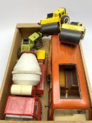 Tonka - large scale day camper van, cement mixer, Trencher, two steam rollers and small tipper truck