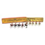 Britains Soldiers - Set No.31 1st Dragoons The Royals with four dragoons on trotting horses and offi