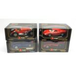 Bburago - four Diamonds 1:18 scale die-cast models comprising Mercedes Benz SSK (1928), Farrari 250