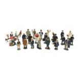 Twenty-five die-cast figures of town and village people and workmen including clergymen, Sissons Pai