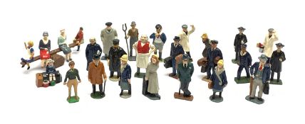 Twenty-five die-cast figures of town and village people and workmen including clergymen, Sissons Pai