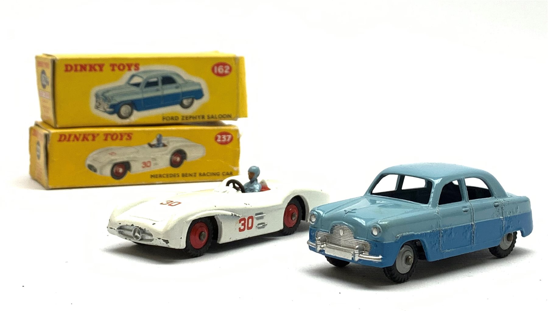 Dinky - Mercedes Benz Racing car No.237 and Ford Zephyr Saloon No.162, both boxed - Image 2 of 10