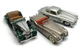 Two Franklin Mint die-cast models comprising 1938 Alvis 4.3 litre and 1954 Mercedes Benz 300SL, both