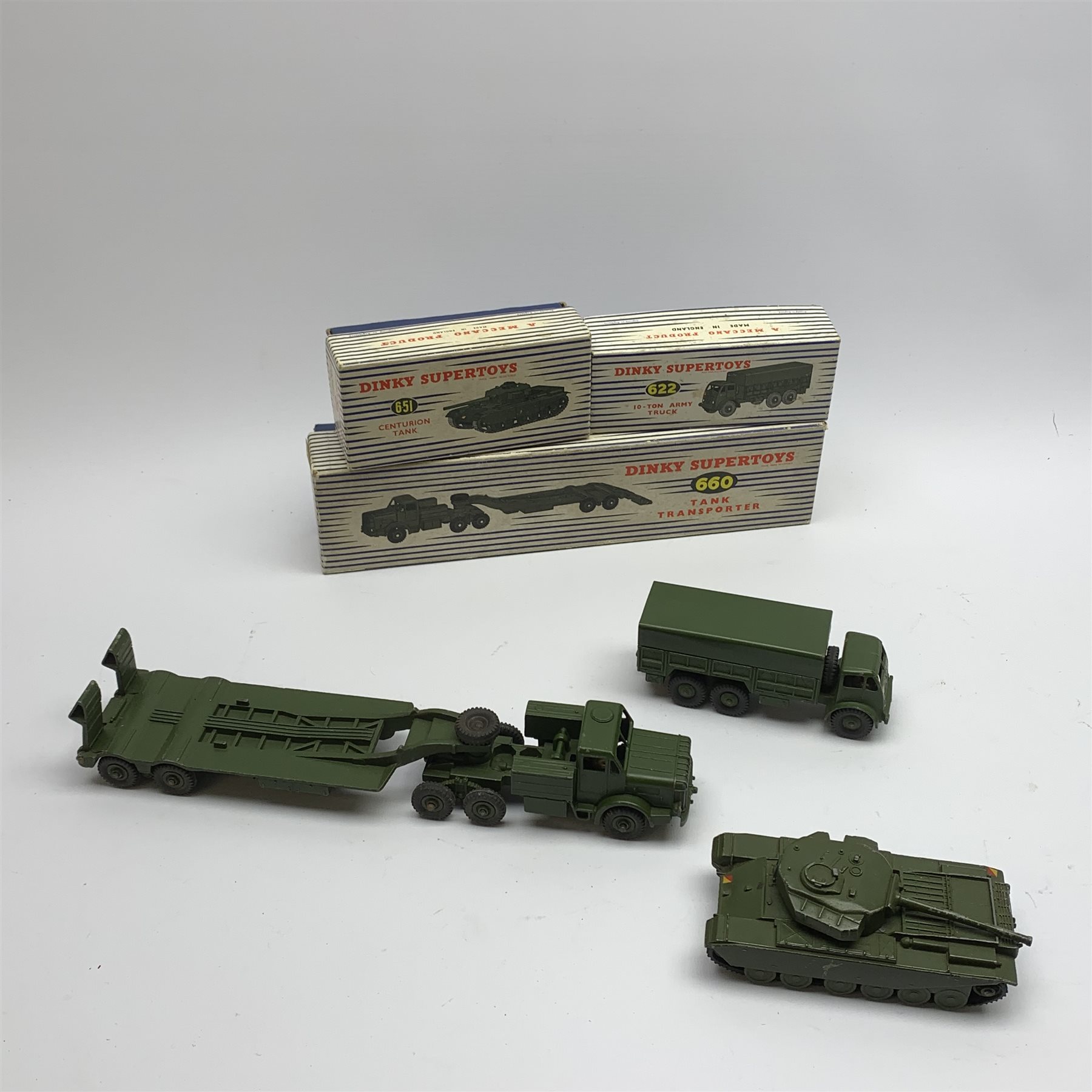 Dinky - Thornycroft Mighty Antar Tank Transporter No.660, boxed with internal packaging; Centurion T - Image 2 of 9