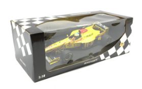 Paul's Model Art Minichamps - 1:18 scale die-cast model of Jordan 197 Peugeot G. Fisichella, boxed