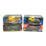 Four Solido Prestige/Custom die-cast models of Ford Pick-Up/Publicitaire trucks with various liverie