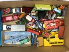 Various makers - quantity of unboxed and playworn die-cast models including Budgie Jumbo Mobile Tra