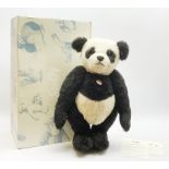 Modern limited edition Steiff Classic Teddy Bear Panda Ted with growler mechanism No.80/1500 H60cm,