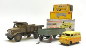 Dinky - Bedford 10cwt van 'Dinky Toys' No.482, Supertoys Euclid Rear Dump Truck, repainted brown, No