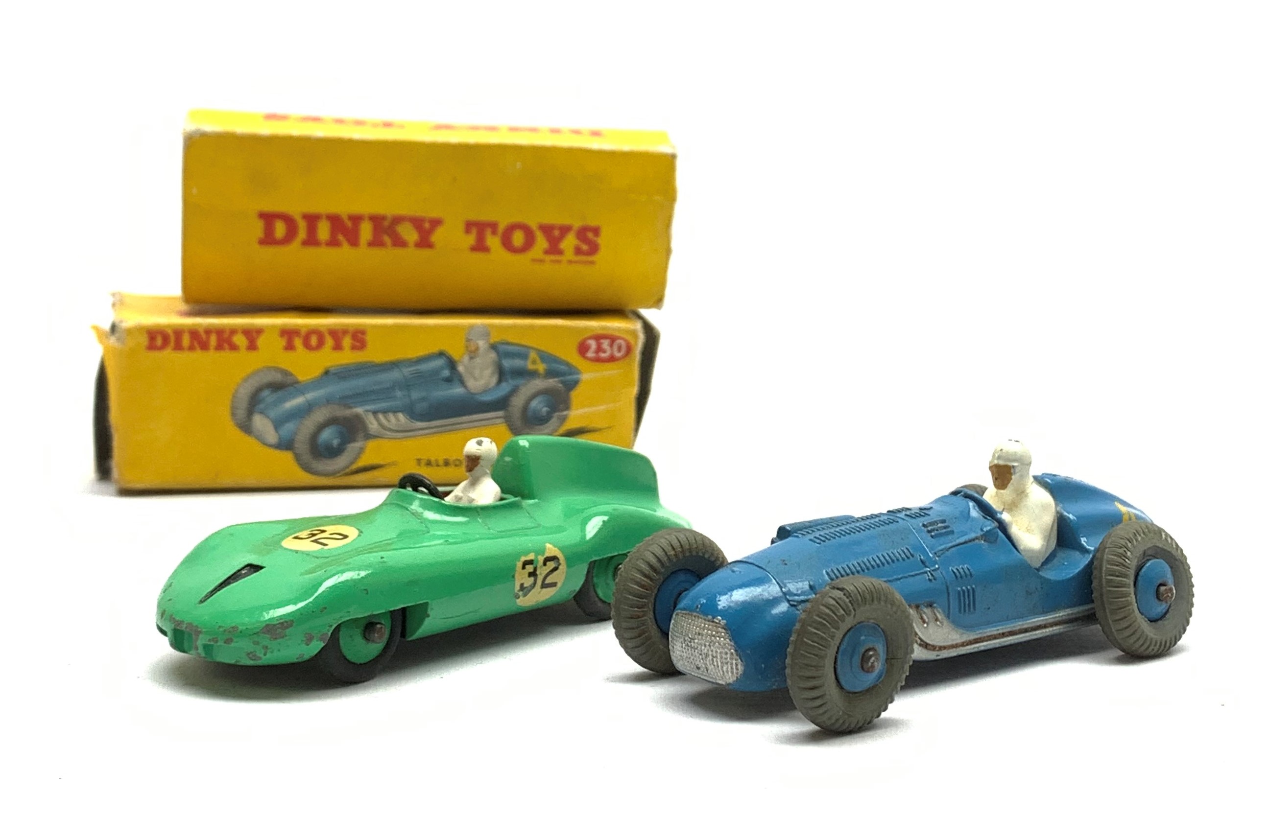 Dinky - Talbot-Lago Racing Car No.230 and Connaught Racing Car No.236, both boxed (2)