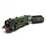 Hornby '0' gauge - repainted 20v electric No.E320 SR green 4-4-2 locomotive 'Lord Nelson' No.850, bo