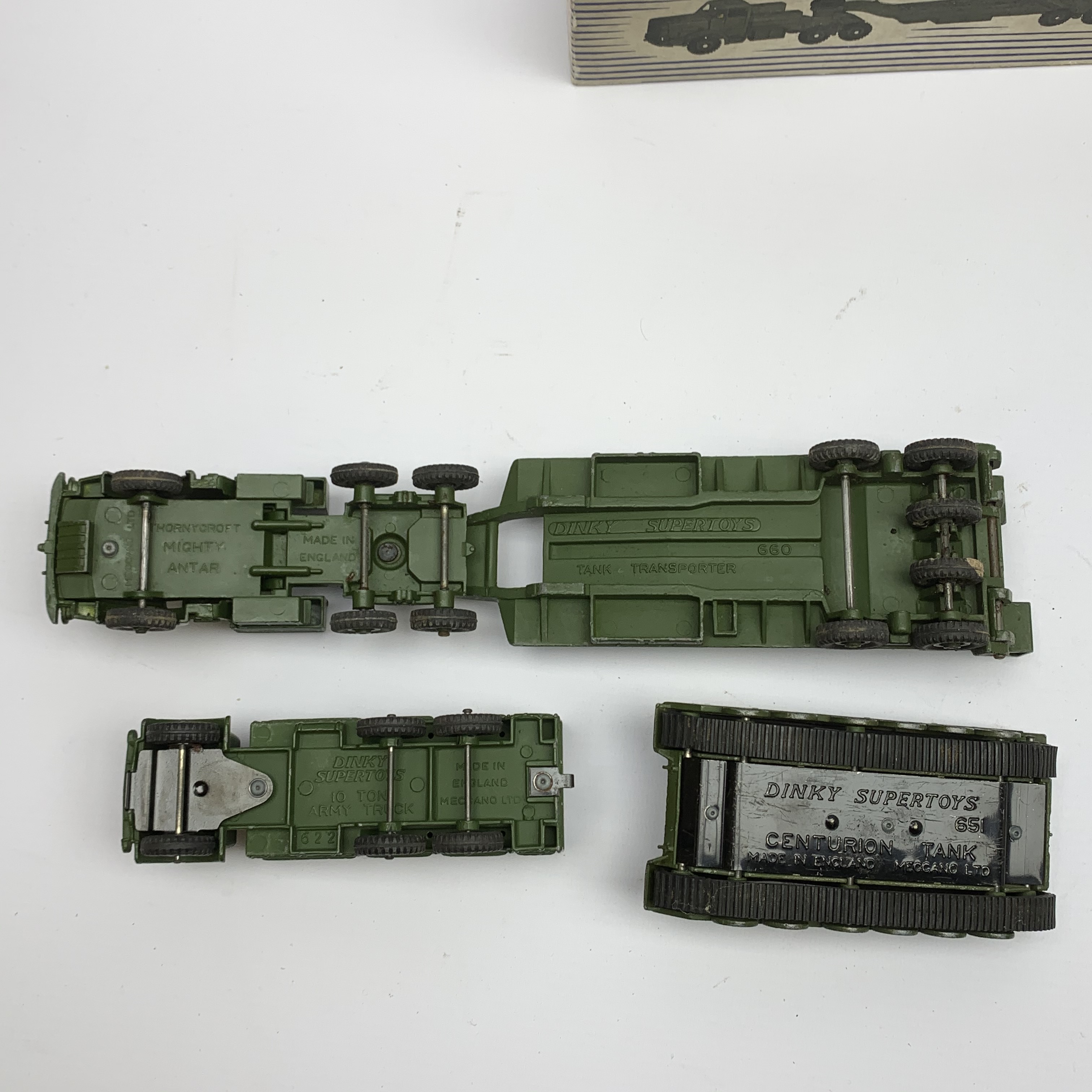 Dinky - Thornycroft Mighty Antar Tank Transporter No.660, boxed with internal packaging; Centurion T - Image 7 of 9