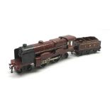 Hornby '0' gauge - clockwork 4-4-2 locomotive and tender 'Royal Scot' No.6100, fitted with smoke def