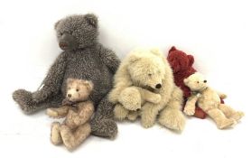 Five Gund teddy bears, comprising two large examples first edition The Bear Necessity 9541 256/500,