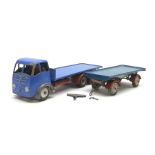 Shackleton Models - unboxed and playworn die-cast Foden FG ten-wheel flatbed lorry in blue and red w