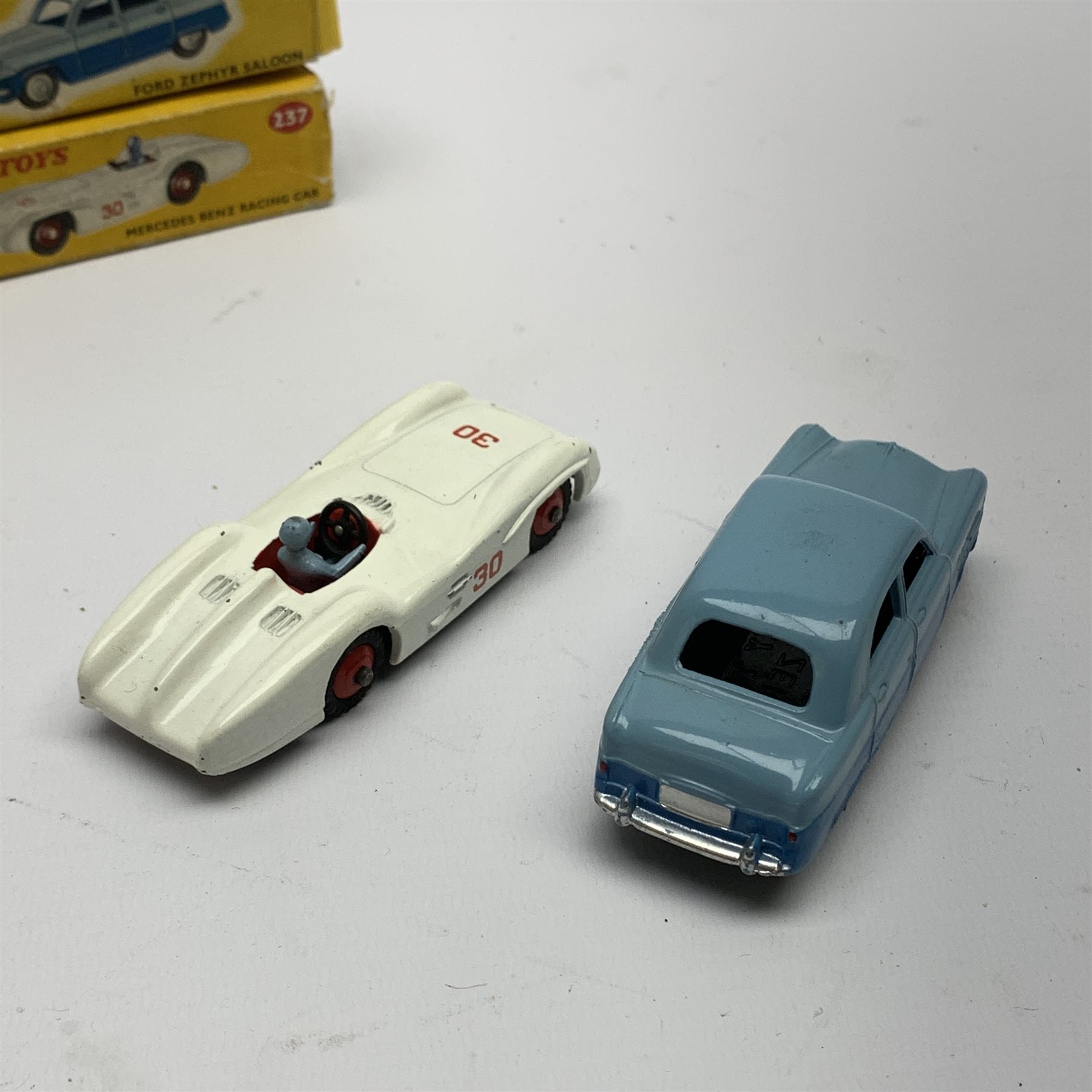 Dinky - Mercedes Benz Racing car No.237 and Ford Zephyr Saloon No.162, both boxed - Image 4 of 10