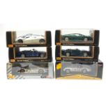 Maisto - six 1:18 scale die-cast models comprising Porsche 911 GT1 Le Mans (1998), Premier Edition M