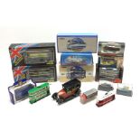 Various makers - seven die-cast models of buses by Corgi, Solido, EFE etc, all boxed; two unboxed mo