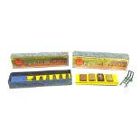 Hornby '0' gauge - two Railway Accessories Sets, No.1 Miniature Luggage and Truck and No.2 Milk cans