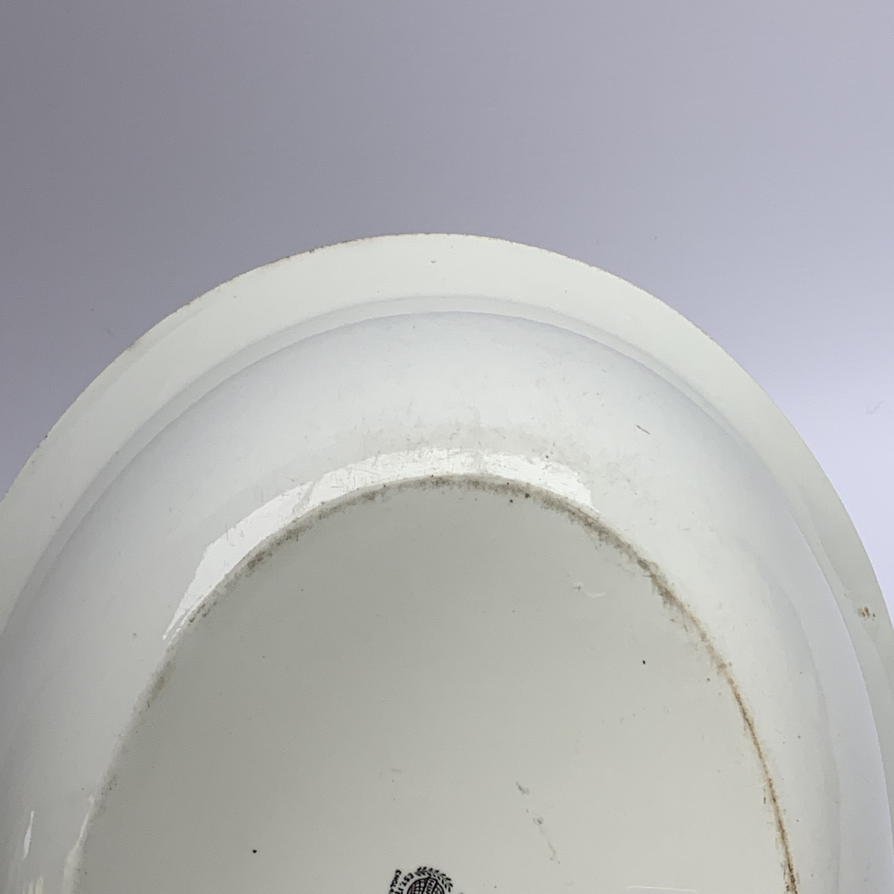 Early 20th century Mintons white glazed oval bowl bearing LNER monogram L35cm - Image 11 of 11
