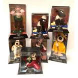 Wallace & Gromit - seven 'Born To Play' limited edition plush toys - 'Wrong Trousers Wallace', 'Arm