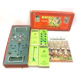 'Newfooty' Subbuteo style table football game, boxed with paperwork; two boxed Subbuteo teams; and T