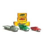 Dublo Dinky - Austin Lorry No.064, Morris Pick-Up No.065 and Bedford Flat Truck No.066, all boxed (3