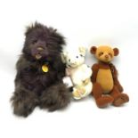 Three Charlie Bears - 'Chuckles' H53cm, 'Truffles' and 'Ben', all designed by Isabelle Lee with labe