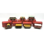 Hornby '0' gauge - six goods wagons comprising No.1 Side Tipping Wagn, Goods Brake Van, Flat Truck w