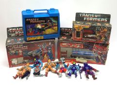 Three Hasbro Transformers figures - Ultra Magnus, Optimus Prime and Firebolt, all boxed; Transformer