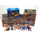 Three Hasbro Transformers figures - Ultra Magnus, Optimus Prime and Firebolt, all boxed; Transformer