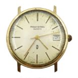 Mappin & Webb gentleman�s 9ct gold quartz wristwatch, with date aperture, inscribed verso �British