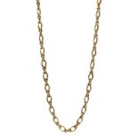 9ct gold chain necklace hallmarked, approx 10.4gm