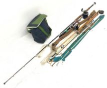 Fishing tackle including Mitchell telescopic rod with �Absolut S4� reel, various other fishing rods