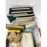 Great British and World stamps including pre-decimal GB used stamps, various stamps in folders from